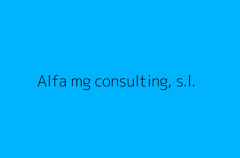 Alfa mg consulting, s.l.